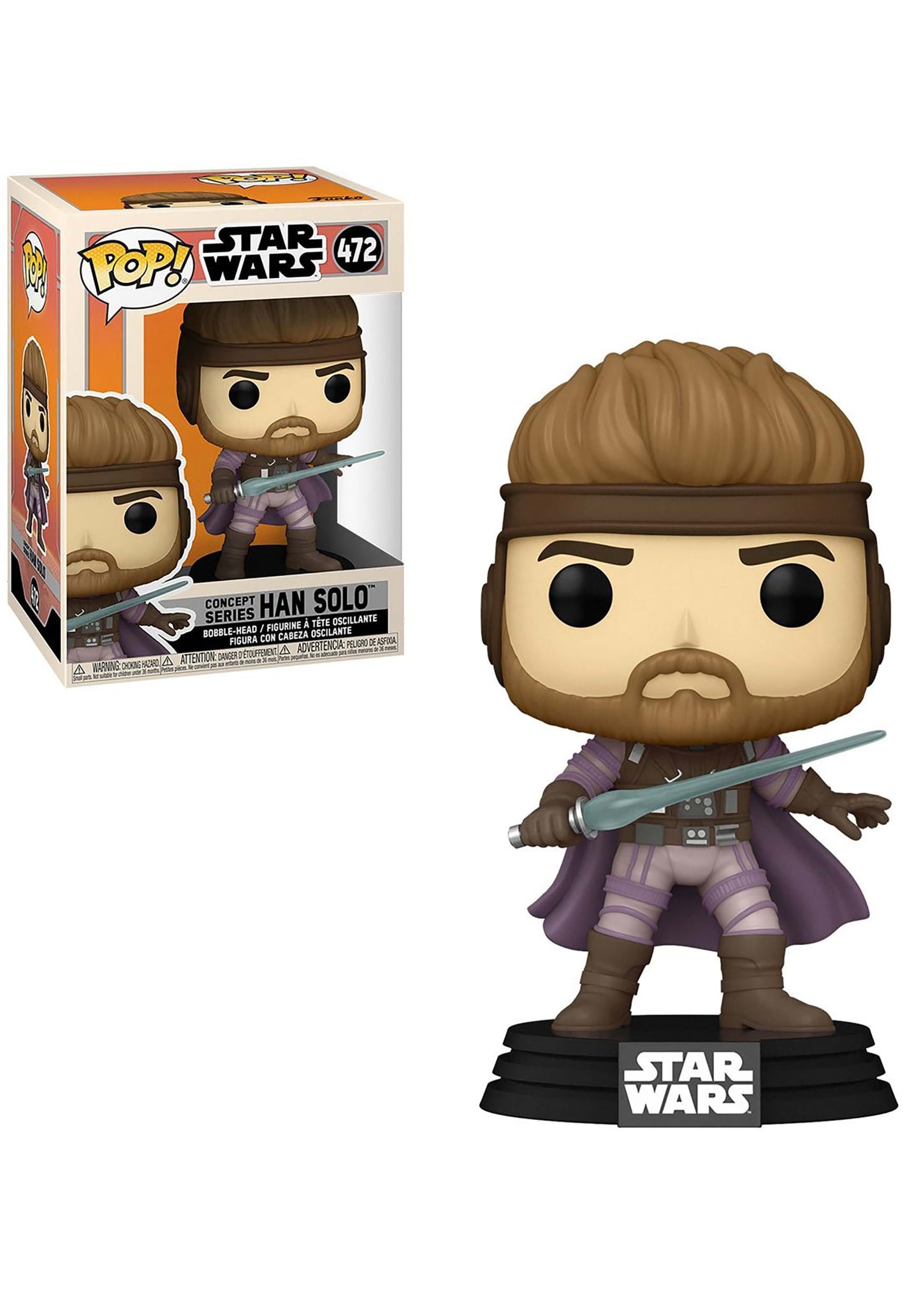 Funko Pop vinyl figure of Han Solo in winter gear from Star Wars Concept Series