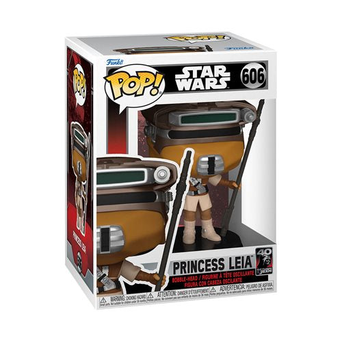 Star Wars 40th Anniversary Princess Leia Boushh Funko Pop vinyl figure #608 collectible