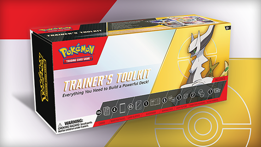 2023 Pokemon Trainer’s Toolkit box featuring black and yellow design, Scarlet & Violet themed