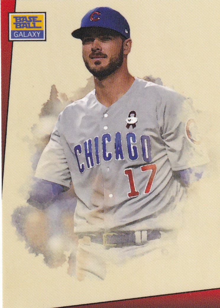 Kris Bryant Chicago Cubs player in uniform number 17 from Topps Throwback Thursday TBT