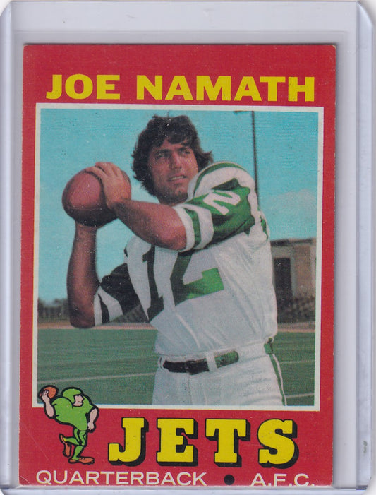 1971 Topps Football #250 Joe Namath - New York Jets