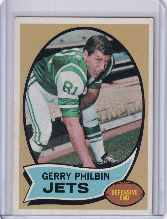 1970 Topps Football #226 Gerry Philbin - New York Jets