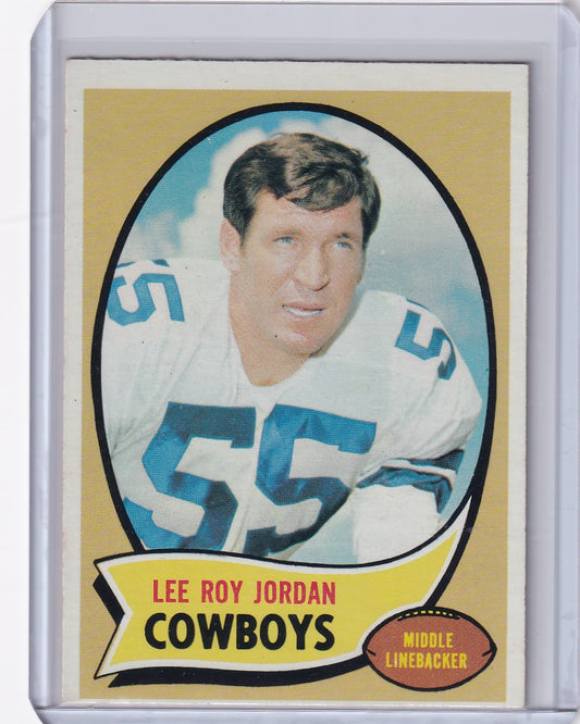 1970 Topps Football #71 Lee Roy Jordan - Dallas Cowboys