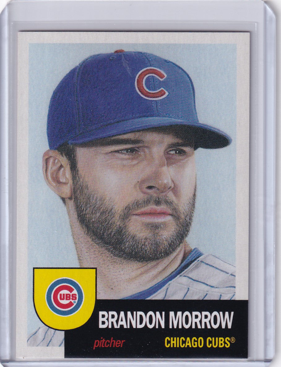 TOPPS BASEBALL LIVING SET #30 Brandon Morrow baseball card featuring a Chicago Cubs pitcher