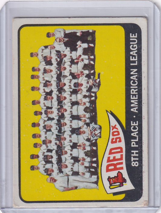 Boston Red Sox team photo on 1965 Topps Baseball #403 trading card