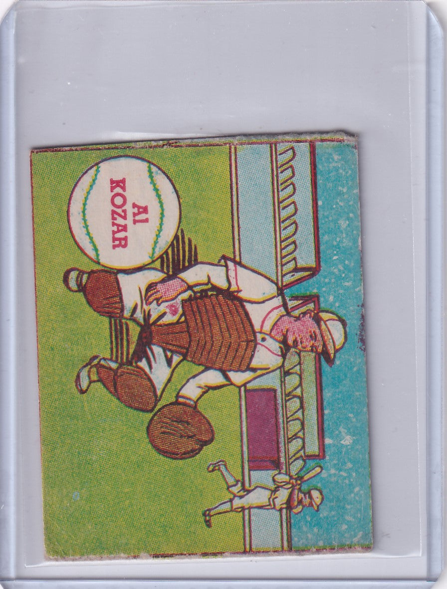 Vintage trading card of cartoon basketball player for Kozar - Washington Senators R302-01