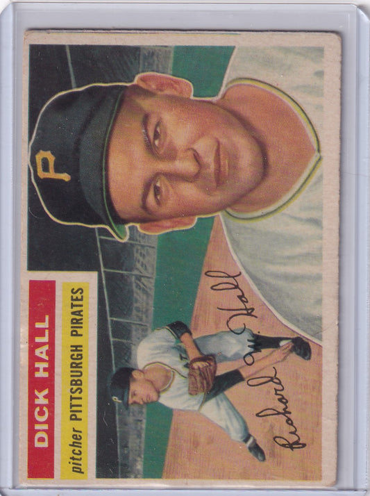 Vintage 1956 Topps #331 Dick Hall - Pittsburgh Pirates baseball card collectible