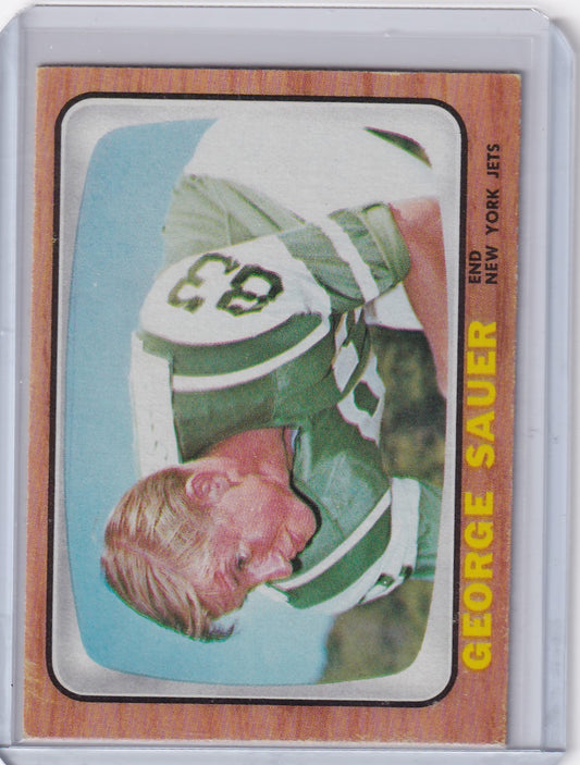 1966 Topps Football #101 George Sauer Jr. RC - New York Jets