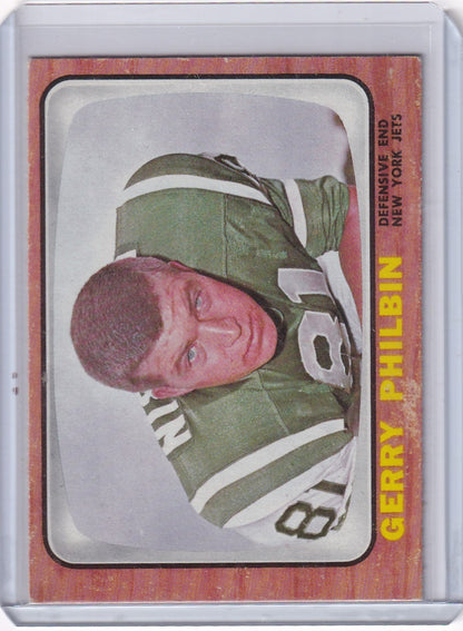 1966 Topps Football #98 Gerry Philbin - New York Jets