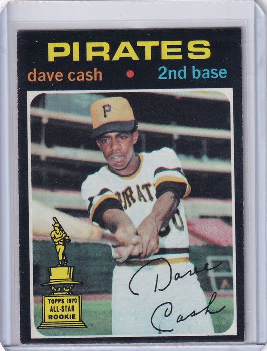 1971 Topps Baseball #582 Dave Cash Pittsburgh Pirates card in batting stance wearing #30