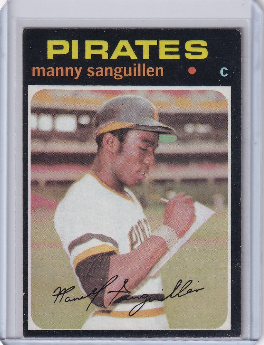 1971 Topps Baseball #480 Manny Sanguillen - Pittsburgh Pirates