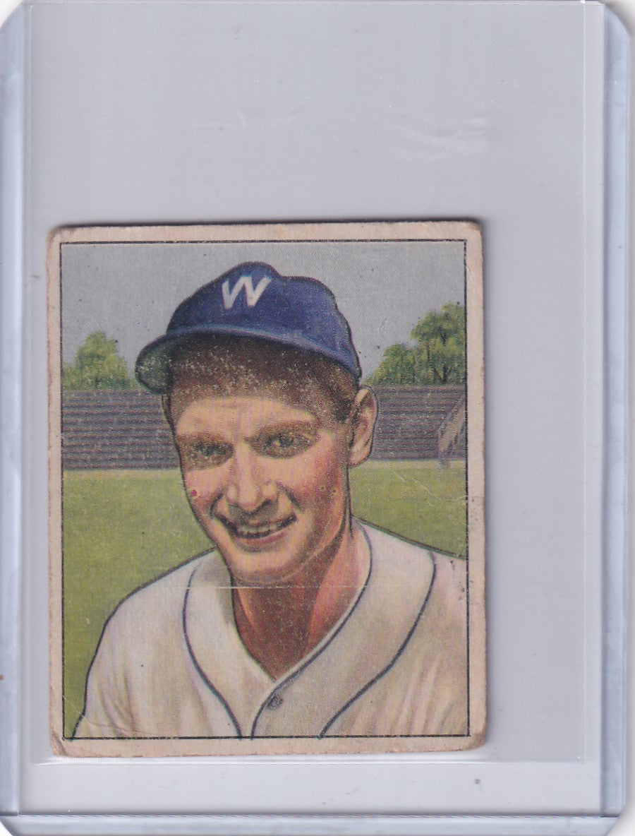 1950 Bowman Baseball #17 Sid Hudson - Washington Senators