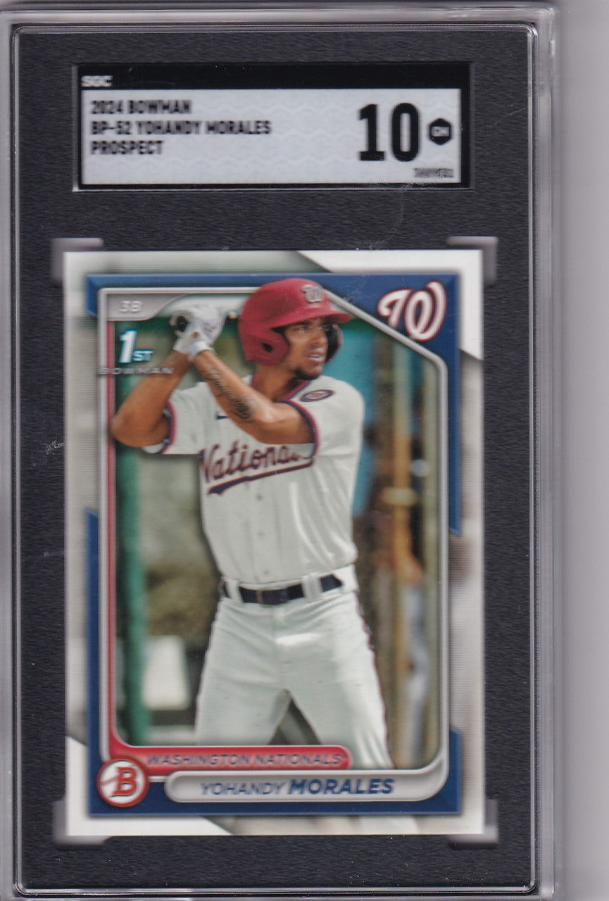 2024 Bowman BP-52 Yohandy Morales SGC 10 - Washington Nationals