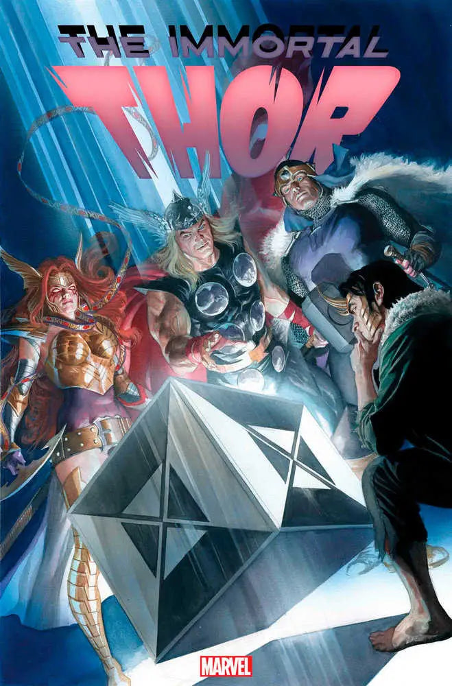 Immortal Thor #11 comic book cover with glowing crystal and surrounding characters