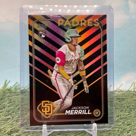 Jackson Merrill 2024 Topps Update Holiday Foil RC card San Diego Padres