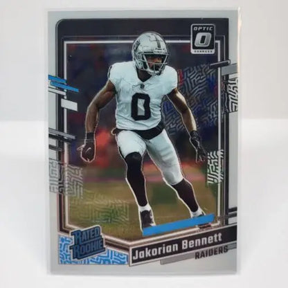 Jakorian Bennett Rated Rookie RC 2023 Donruss Optic Card #259 Las Vegas Raiders Player