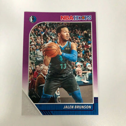 Jalen Brunson 2019–20 Hoops #42 Purple Parallel Dallas Mavericks NBA Basketball Card