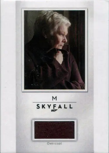 James Bond Archives 2017 Final Relic Costume Card featuring Skyfall portrait and swatch