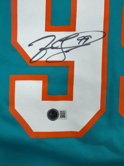 Jason Taylor signed Nike Authentic Miami Dolphins Jersey with Beckett COA for collectors