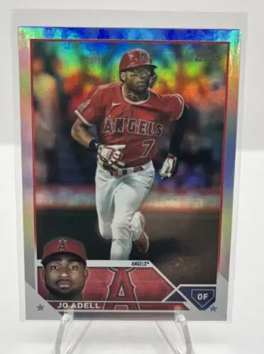 Jo Adell 2023 Topps Series 2 Rainbow Foil trading card for Los Angeles Angels