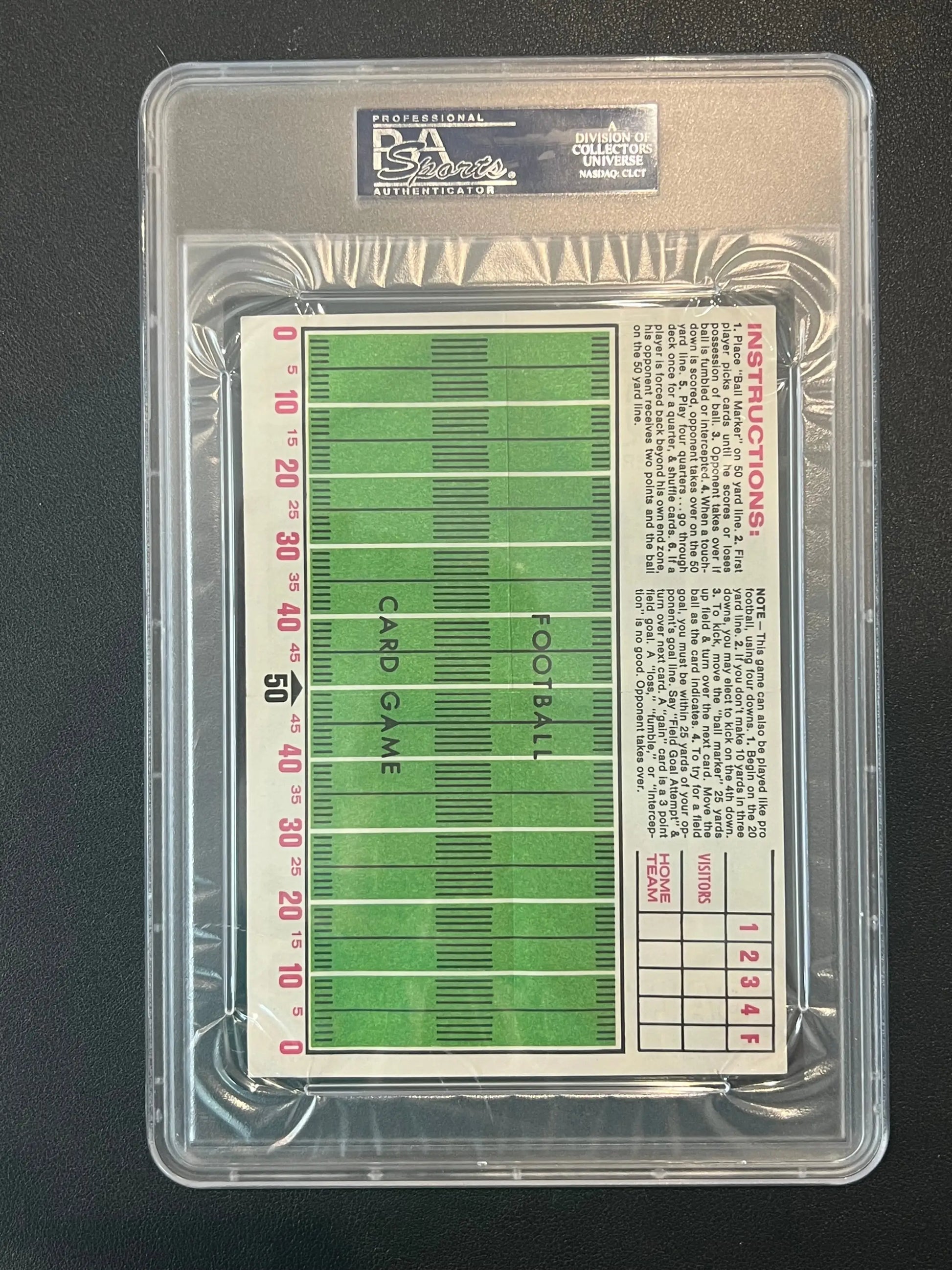 PSA-graded John Johnny Unitas 1971 Topps Pin-Ups card in protective case at Columbia Hobby