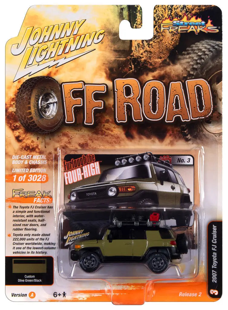 Johnny Lightning Off Road series packaging featuring Toyota FJ Cruiser from Street Freaks