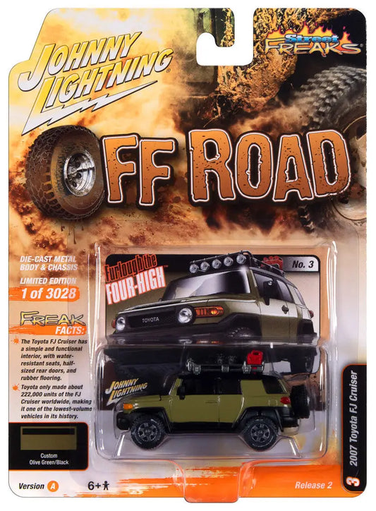 Johnny Lightning Off Road series packaging featuring Toyota FJ Cruiser from Street Freaks