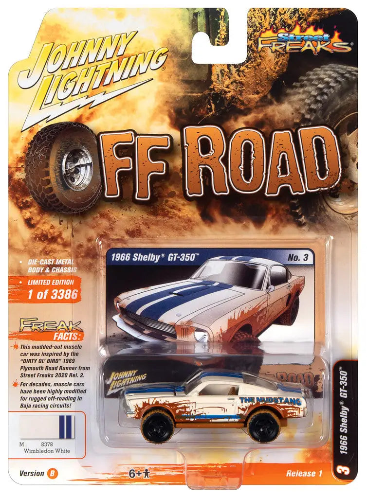 Johnny Lightning Street Freaks Ver B packaging featuring a miniature off-road vehicle