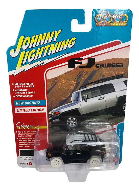 Die-cast toy car model of Johnny Lightning JLCG030 Classic Gold 2007 Toyota FJ Cruiser