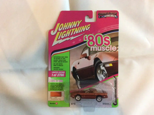 Toy car packaging for Johnny Lightning JLMC014 Muscle Car 1988 Chevy Corvette Ver B Dark Orange