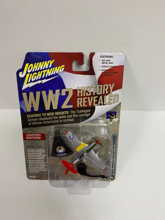 Johnny Lightning WW2 History Revealed die-cast P-51 Mustang model in retail packaging