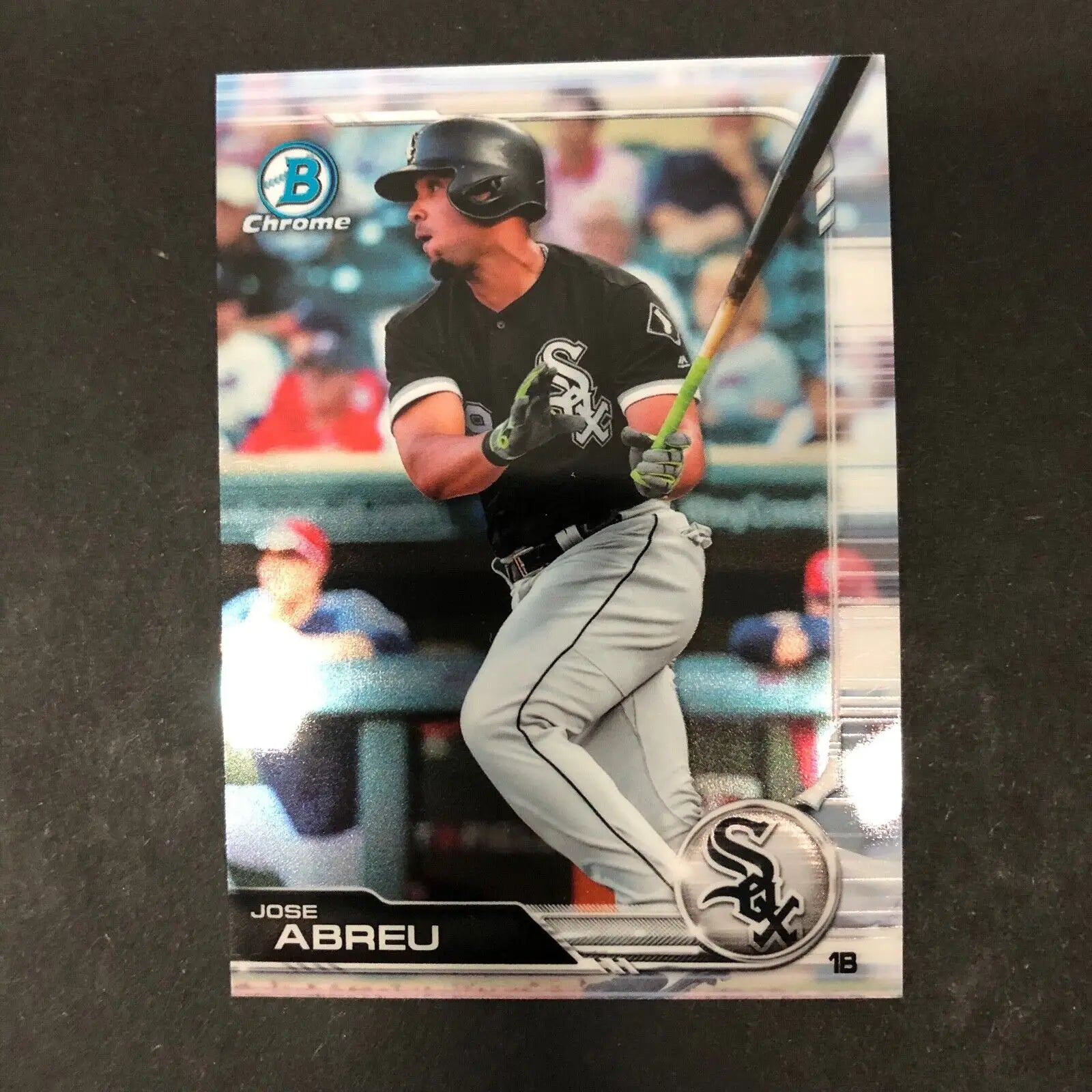 Jose Abreu Bowman Chrome 2019 #69 Chicago White Sox MLB Baseball card display