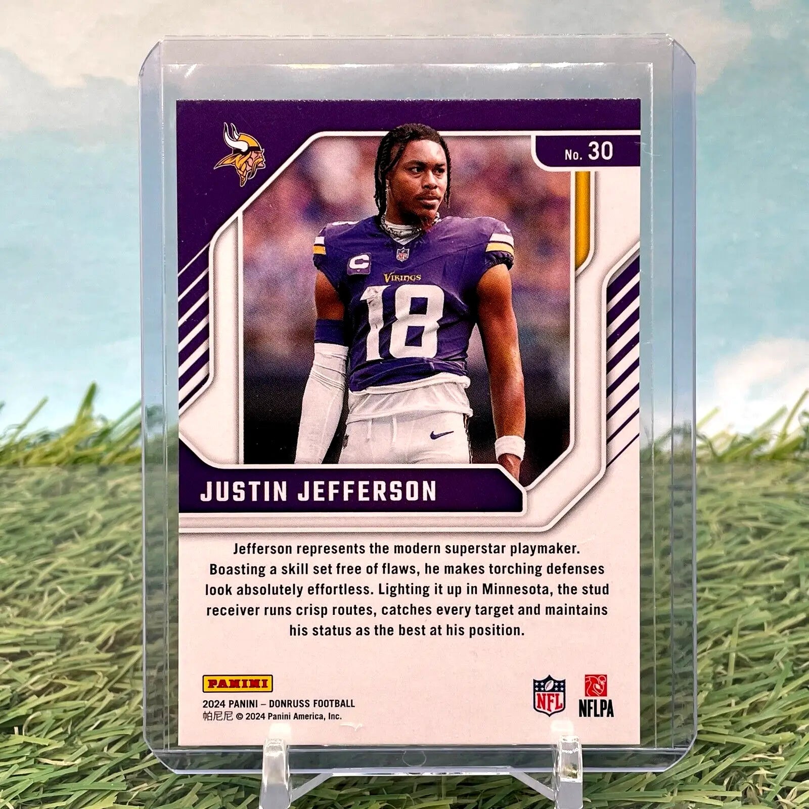 Justin Jefferson 2024 Donruss Elite Series Minnesota Vikings trading card #30