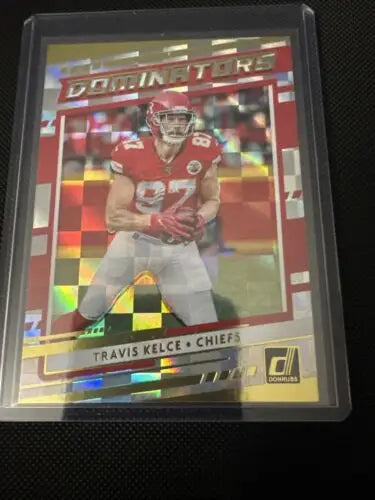 Travis Kelce football card from Kansas City Chiefs 11 Card Lot featuring Mahomes and vets