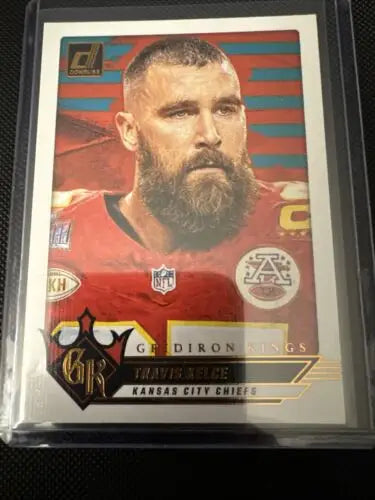 Travis Kelce football card from Kansas City Chiefs 11 Card Lot with Mahomes and vets