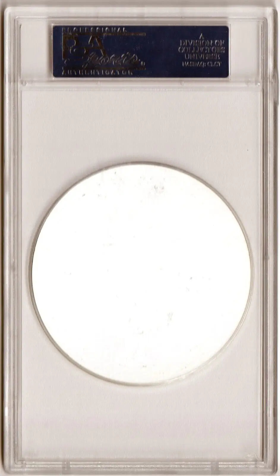 Empty PSA card holder with circular window cutout for KAREEM ABDUL-JABBAR single cards