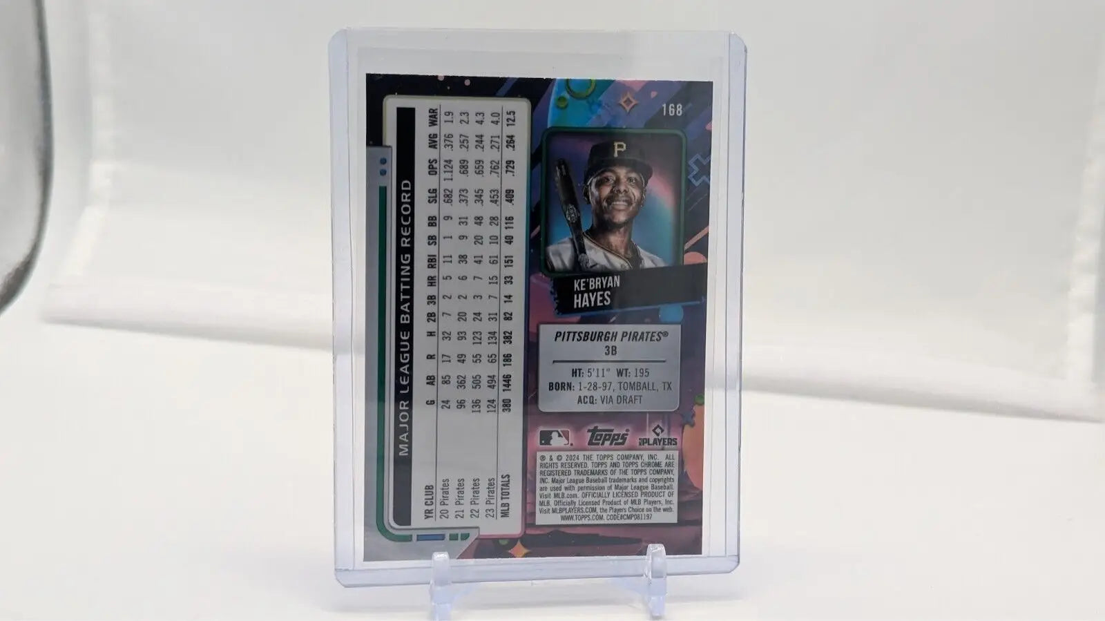 Ke’Bryan Hayes 2024 Topps Cosmic Chrome Nucleus Refractor in protective case