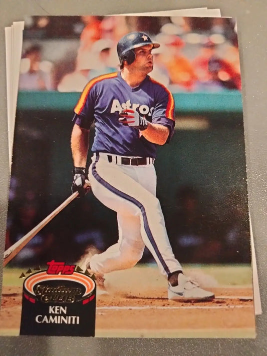 Ken Caminiti 1992 Stadium Club #142 trading card for Houston Astros collectors