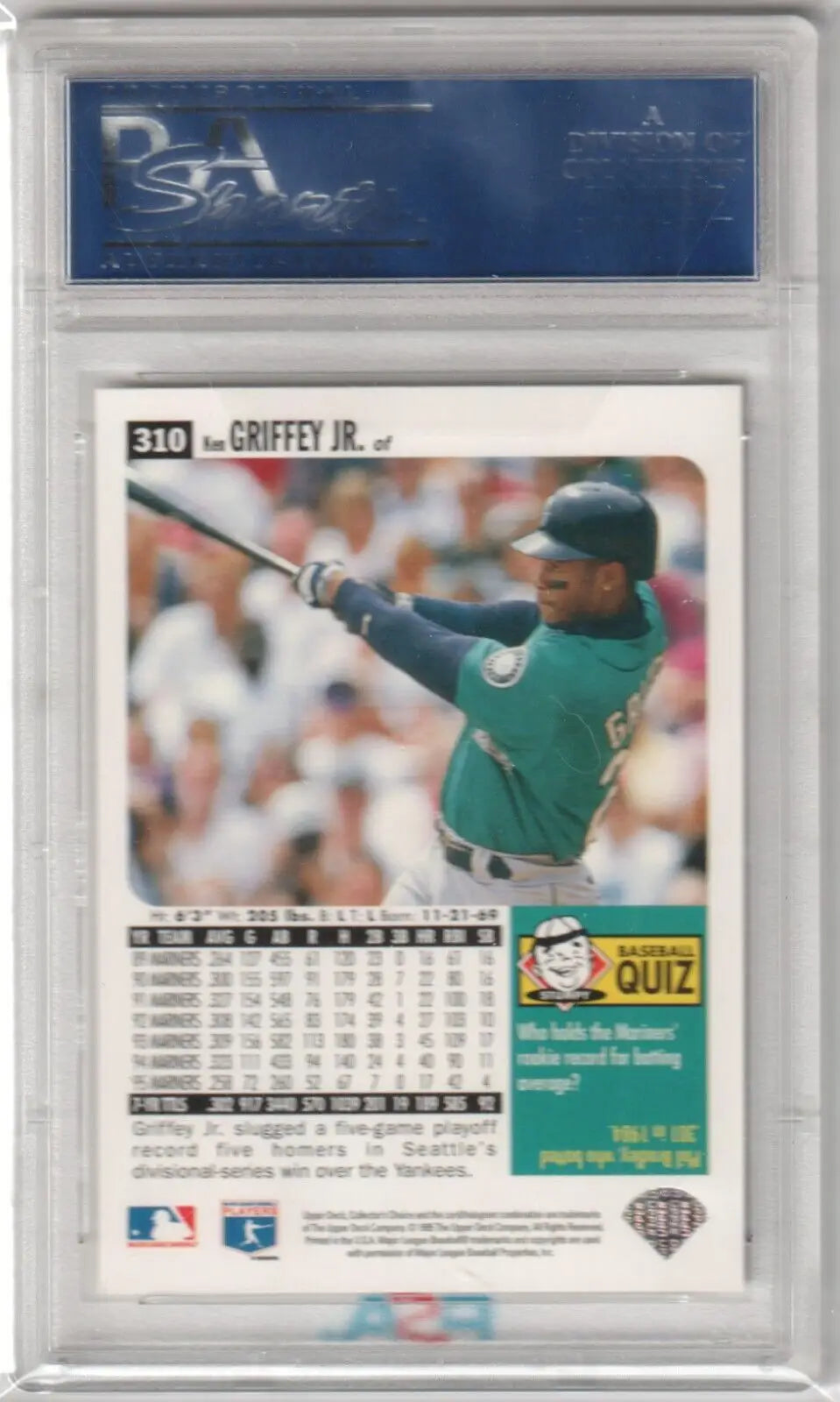 Ken Griffey Jr 1996 Upper Deck card in case, Columbia Hobby, single cards, free shipping