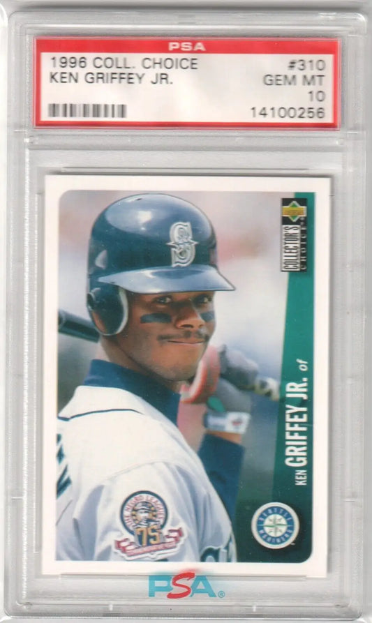 PSA-graded 1996 Upper Deck Collector’s Choice Ken Griffey Jr Mariners single card