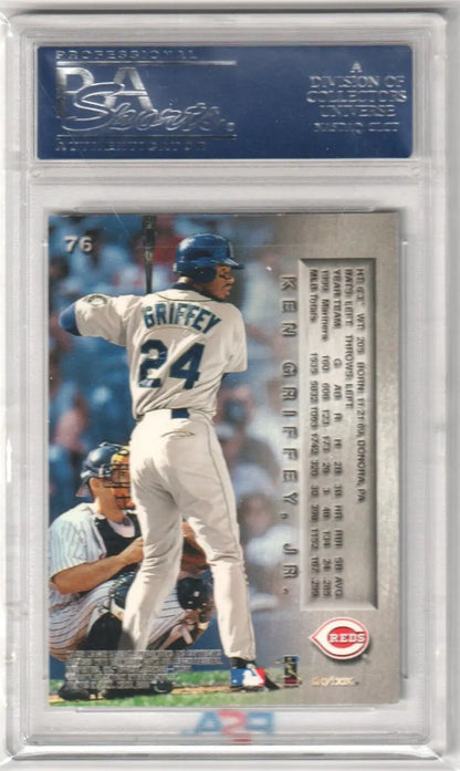 PSA-graded Ken Griffey Jr 2000 Fleer Skybox Metal #76 baseball card for Columbia Hobby