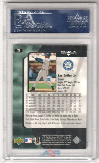 Ken Griffey Jr 2000 Upper Deck Black Diamond PSA 10 gem mint baseball card in case