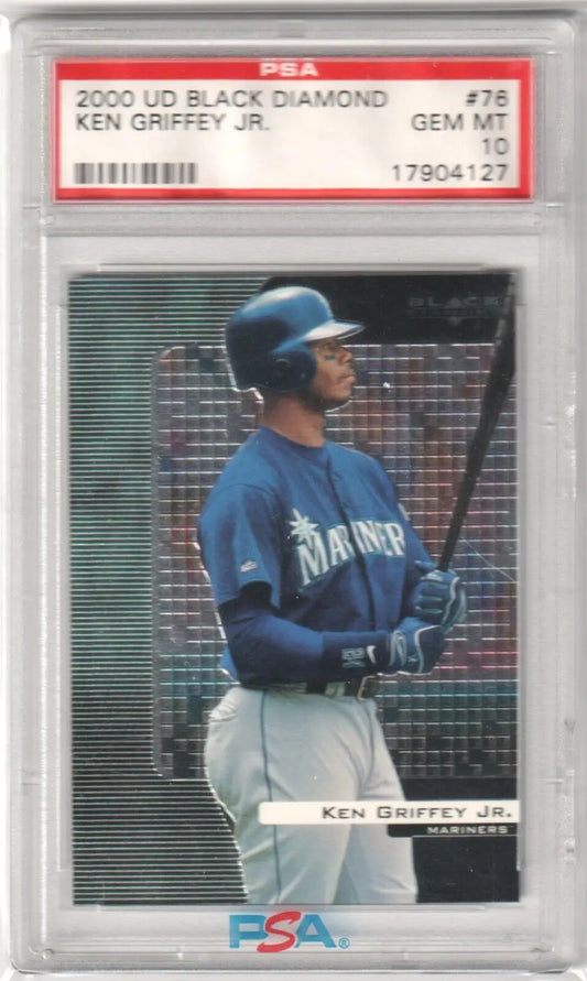 PSA 10 Gem Mint Ken Griffey Jr 2000 Upper Deck Black Diamond single card Mariners