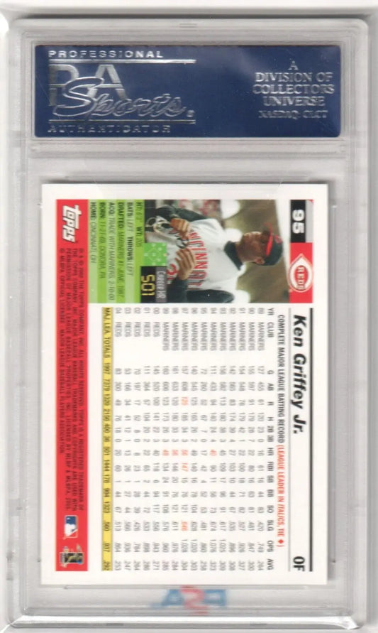 Ken Griffey Jr 2005 Topps Opening Day #95 PSA 10 GEM MINT single card in protective holder