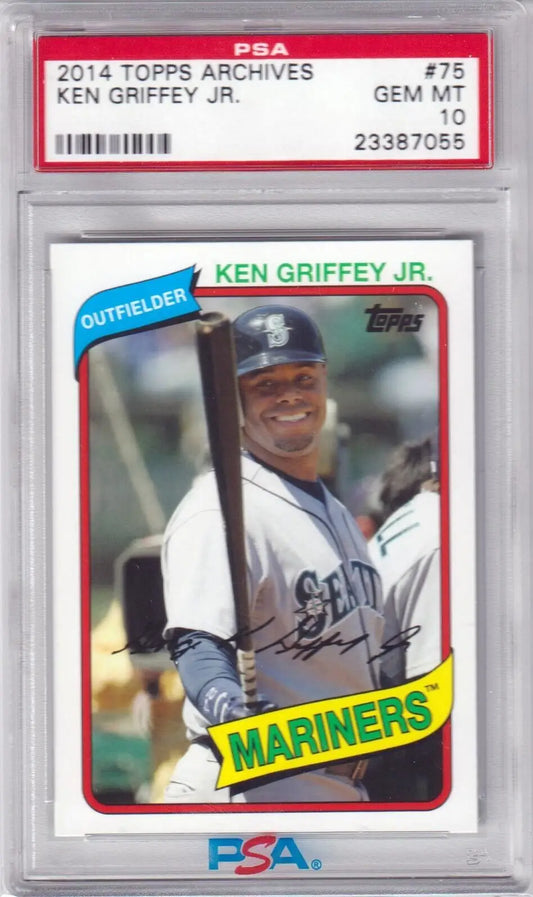 PSA 10 Ken Griffey Jr 2014 Topps Archives single card Mariners with free shipping at Columbia Hobby