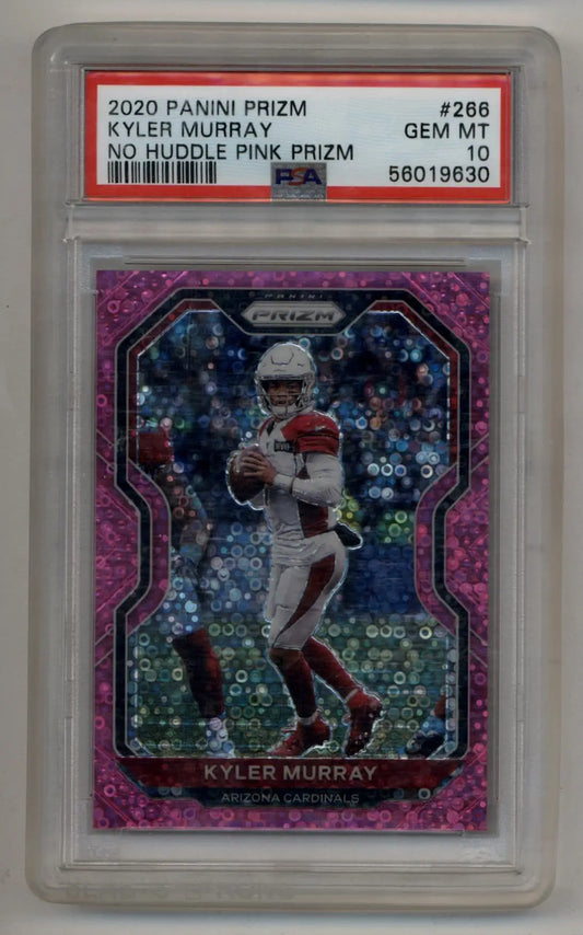 Kyler Murray 2020 Prizm No Huddle Pink 14/15 PSA 10 Gem Mint in protective case