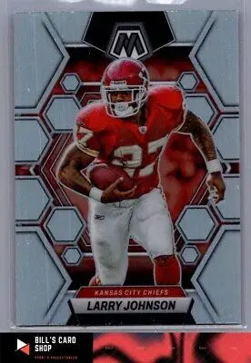 Larry Johnson football card from the 2023 Mosaic Kansas City Chiefs collection