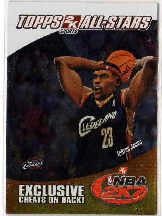 LeBron James 2006-07 Topps 2K7 All-Stars NBA Card #4 Cleveland Cavaliers