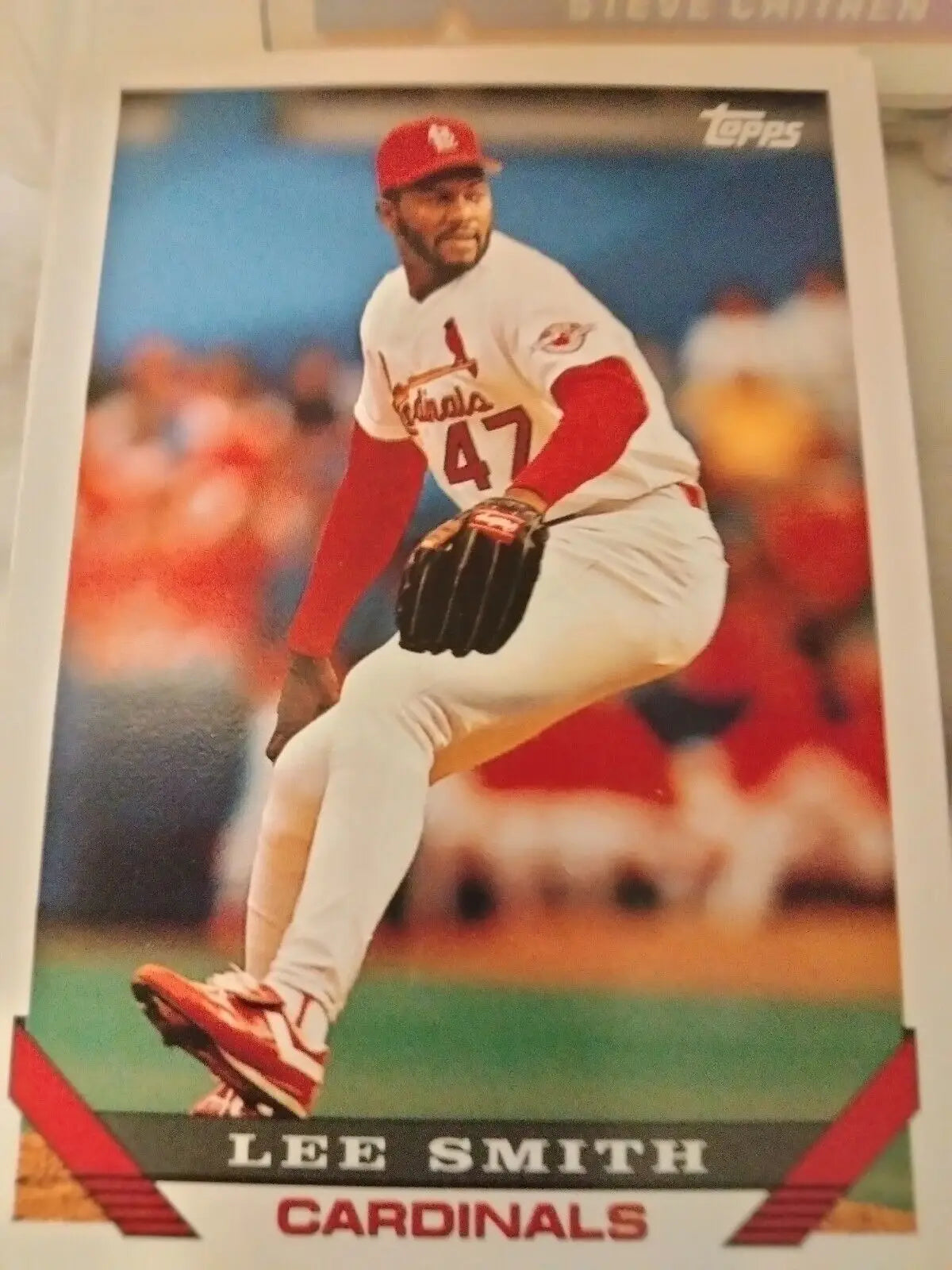 Lee Smith 1993 Topps #12 Cardinals trading card for sports trading collectors