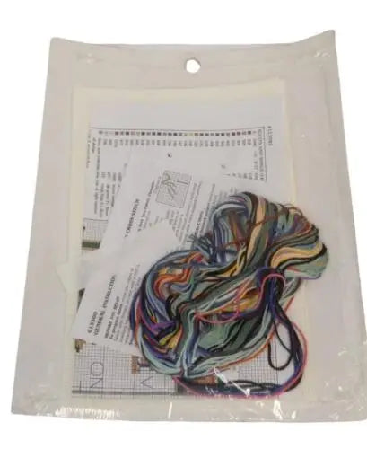 Cross-stitch kit in plastic bag from Leisure Arts Designs for the Needle Roots and Wings